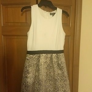 Super cute black cream and white mini dress